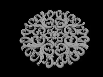 rosette dekor 3D model 15
