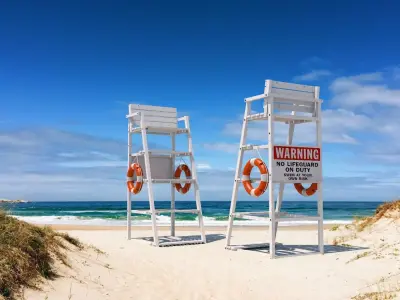 Vintage Lifeguard Beach Chair 3D model