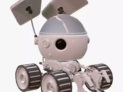Sci-Fi Spherical Exploration Rover M1 3D model