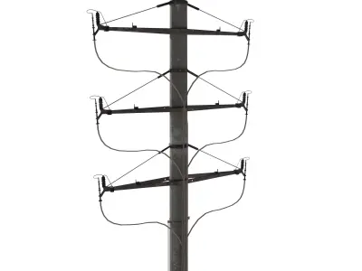 Electricity Pole 1 3D model
