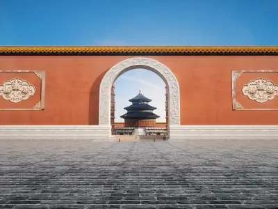 Temple of Heaven Beijing Chinese palace 3D model