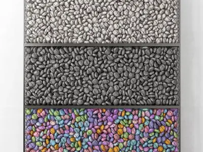 Gabion medium pebble 3D model