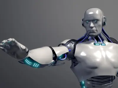 Male Android 3D model
