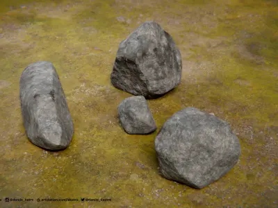 Rocks - 2K Textures 3D model