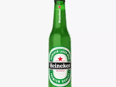 Heineken Beer Bottle 3D model