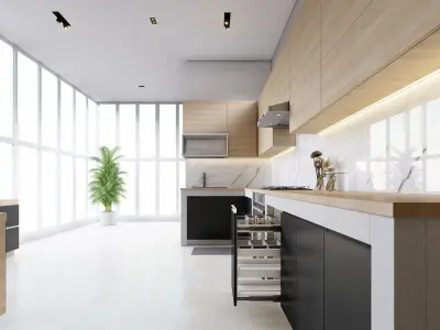 MINIMALIS KITCHEN 3D model