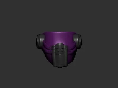 helmet high poly sculpt 3d printable  3D model 77
