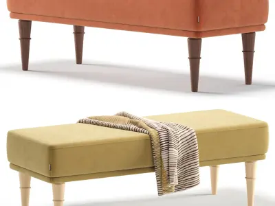 Bench Shento 5 Colors Version divan ru 3D model