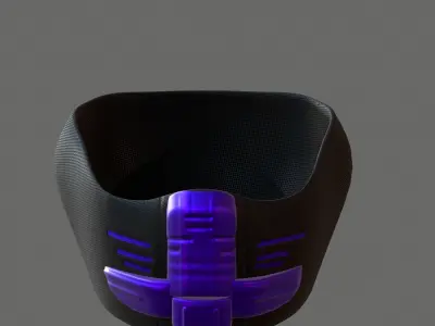 Gas mask helmet 3d model scifi Low-poly  Low-poly 3D model 339