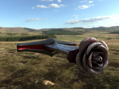 Dark Rose and Light Rose 3D model