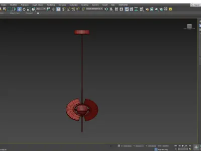FLY chandelier  Low-poly 3D model