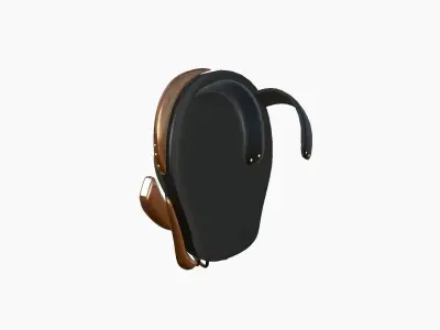 SciFi Backpack D02 Black Bronze - Fashion Character Design Low-poly 3D model