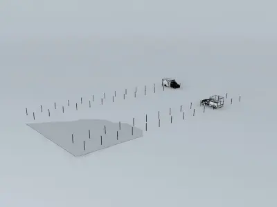 Parking area at PERFO Free 3D model
