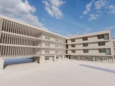 School-University- High School 3D model