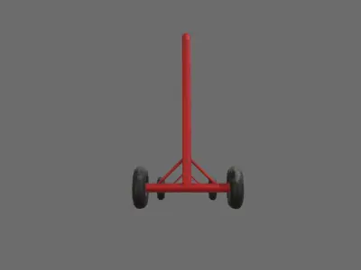 Fence model 03 Low-poly 3D model