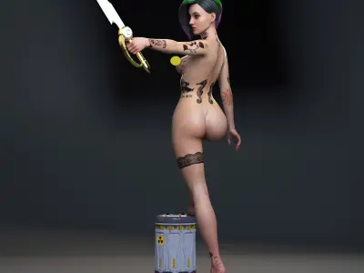 Cyberpunk 2077 - Judy Alvarez 3D print model