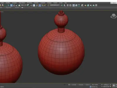 Daphne Globe Pendant Light Low-poly 3D model