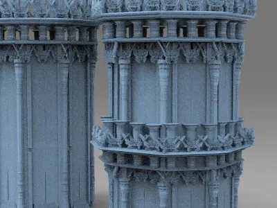 Celtic Tower 2 designs 3D model
