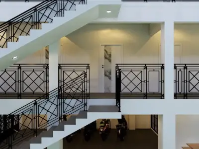 Interior and Exterior Boarding house 3rd floor - kos 3 lantai 3D model