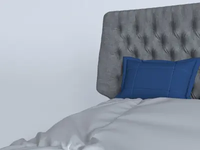 Bed set 3D model