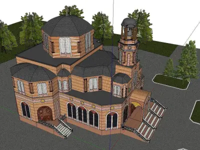 Architecture-Religion-God-Culture-Temple-055 church 3D model