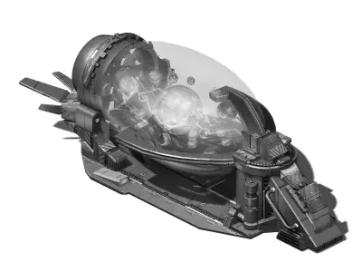 Functional mechanical object - conveyor 3D model
