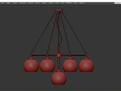  ETNA pendant Low-poly 3D model