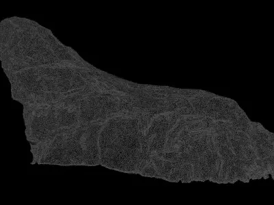 3D Street Stone 3D model