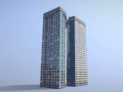 MSK Building 22 Low-poly 3D model
