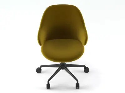 C W office chair on wheels 3D model