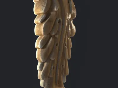 Carving wood 3D print model