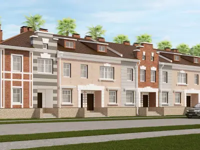 Classical Townhouse 2 3D model