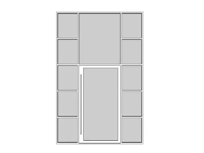 Pivot Door Low-poly 3D model