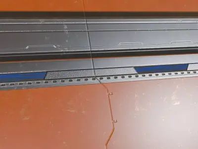 Sci-Fi Wall PBR Seamless Texture