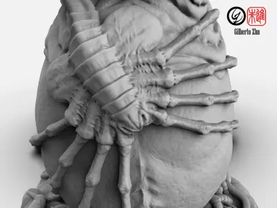 HR Giger - Ovomorphs or Alien Eggs - for FDM or SLA print 3D print model