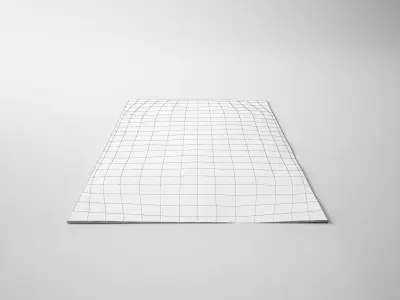 The Dark Contemporary Carpet - Rug Low-poly 3D model