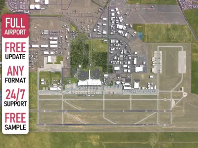 Casablanca - 3D Airport Model Low-poly 3D model