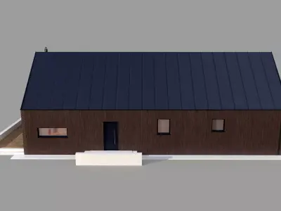 Modern Barn Style House 3D model