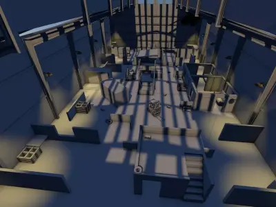 Military Map Low-poly 3D model