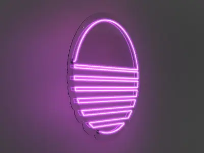Sunset 2 - Neon Sign 3D model