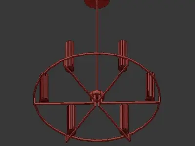 BOLTON chandelier 3D model