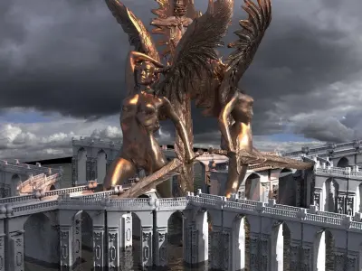 Arthurian bridges  3D model