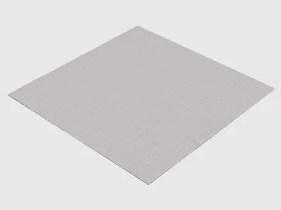 Square Tiled Sidewalk 3D model