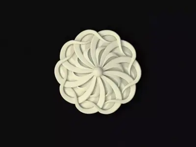 rosette flower 3D model 29