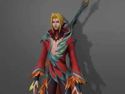 Fiery Dance 3D model