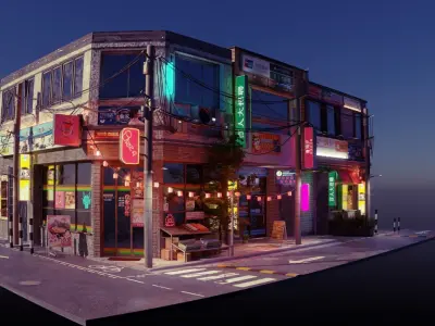 Tokio street 2 3D model