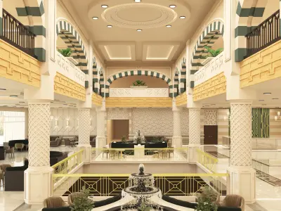 arabic hotel lobby 3D model