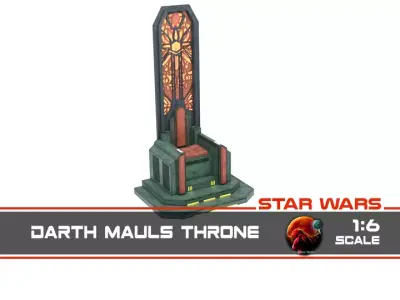 Darth Mauls Throne 1-6 Scale Hottoys 3D print model