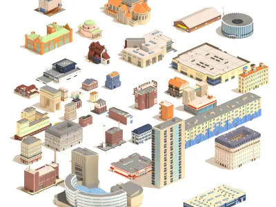 Epic Low Poly Bundle  Low-poly 3D model