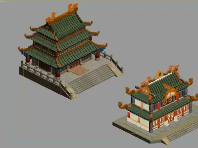 Ancient Architecture 3D model 16